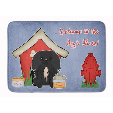 Carolines Treasures Dog House Collection Pekingnese Black Machine Washable Memory Foam Mat BB2861RUG